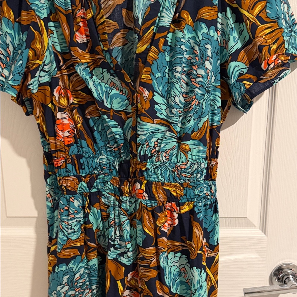 Anthropologie Vibrant Floral Mini Dress - Picture 4 of 5